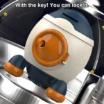 Children Cartoon Rocket Money Bank Savings Bank Ornament Gifts For Boys And Girls - Image 5