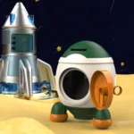 Children Cartoon Rocket Money Bank Savings Bank Ornament Gifts For Boys And Girls - Image 6
