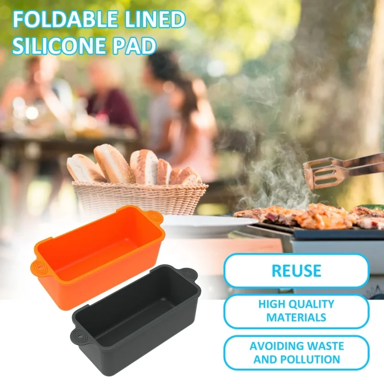 TBD06047982_B1.webp For Blackstone Baked Oil Box Silicone Inner Linery Baking Dish Oil Collector Barbecue Cup Pad - Image 2