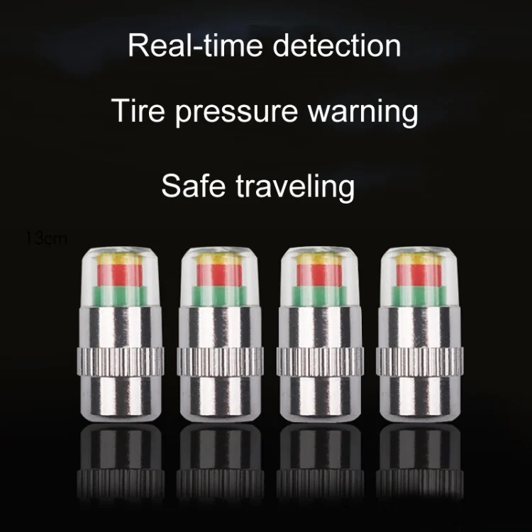TBD06048038_B1.webp 4pcs /Set Vehicle Tire Valve Caps High Precision Tire Pressure Monitoring Warning Cap - Image 2