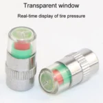 4pcs /Set Vehicle Tire Valve Caps High Precision Tire Pressure Monitoring Warning Cap - Image 4
