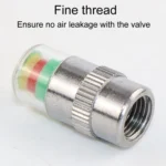 4pcs /Set Vehicle Tire Valve Caps High Precision Tire Pressure Monitoring Warning Cap - Image 5
