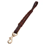 Leather Pet Leash Short Pull Rope Dog Chain