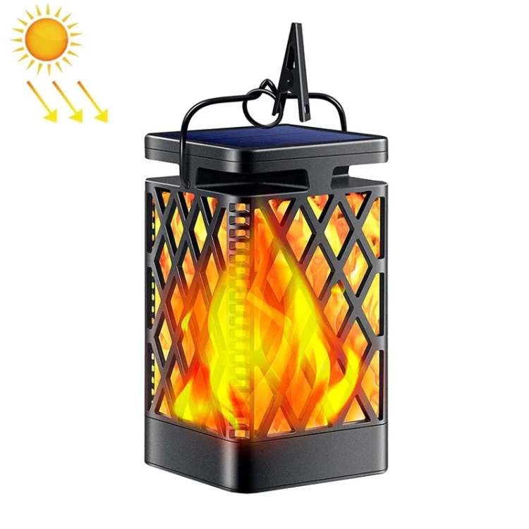Skeleton Diamond Simulation Flame Lights Outdoor Solar LED Garden Light