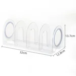 Book Riser Stand Desktop Book Storage Shelf Student Transparent Book Holder - Image 3
