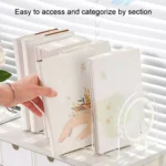 Book Riser Stand Desktop Book Storage Shelf Student Transparent Book Holder - Image 5