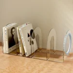 Book Riser Stand Desktop Book Storage Shelf Student Transparent Book Holder - Image 9