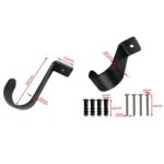 Curtain Roman Rod Top Installation Bracket Curtain Mounting Base Trays Accessories - Image 3