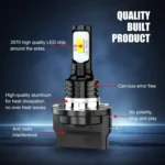 2pcs H11B 3570 2LED 80W Car Headlight Bulbs High Bright Fog Lights - Image 5