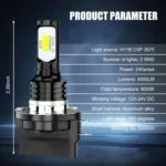 2pcs H11B 3570 2LED 80W Car Headlight Bulbs High Bright Fog Lights - Image 7