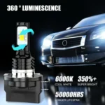2pcs H11B 3570 2LED 80W Car Headlight Bulbs High Bright Fog Lights - Image 8