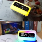 JSK-L30 Bluetooth Speaker Atmosphere Alarm Clock Regularly Wake Up APP Smart Home Charging Night Light - Image 11