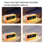 JSK-L30 Bluetooth Speaker Atmosphere Alarm Clock Regularly Wake Up APP Smart Home Charging Night Light - Image 6