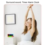 JSK-L30 Bluetooth Speaker Atmosphere Alarm Clock Regularly Wake Up APP Smart Home Charging Night Light - Image 7