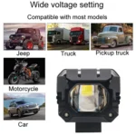 Motorcycle Strong Light With Lens Spotlight Electrical Bike Conversion Spotlight Paving Light - Image 6