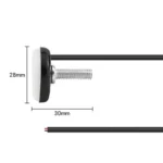 2pcs 23mm Motorcycle Eagle Eye Light Reverse Rearview Mirror Spotlight - Image 3