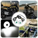 2pcs 23mm Motorcycle Eagle Eye Light Reverse Rearview Mirror Spotlight - Image 6