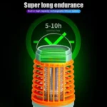 E-SMARTER W890-1 Solar LED Electric Shock Mosquito Light Outdoor USB Rechargeable Lighting Mosquito Trap - Image 5