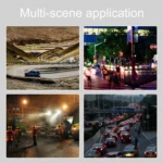 Solar Powered Double Sided LED Barricade Light Traffic Signal Red And Blue Strobe Road Warning Lights - Image 5