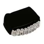 Velvet With Rhinestones Evening Bag Ladies Banquet Evening Clutch Bag - Image 2