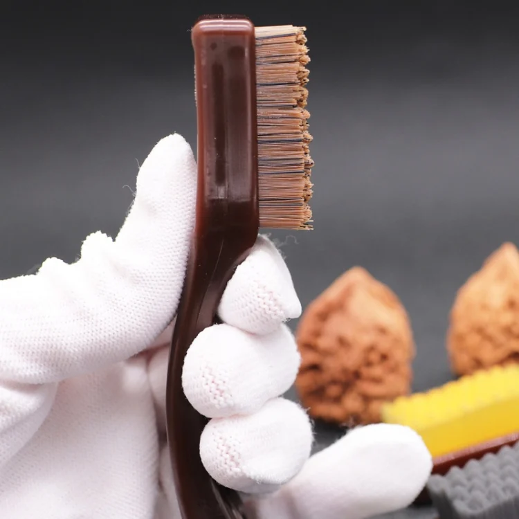 TBD06048165_B4.webp 2pcs Amber Handle Walnut Diamond Olive Coloring Tool - Image 5