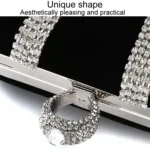 U-Shape Embellished Evening Bag Ladies Banquet Evening Clutch Bag - Image 4