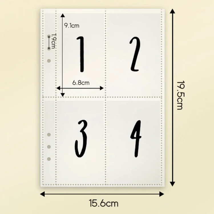 TBD06048183_B2.webp 25sheets /Set A5 6 Holes Save Money Challenge Envelopes Replacement Inner Page - Image 3