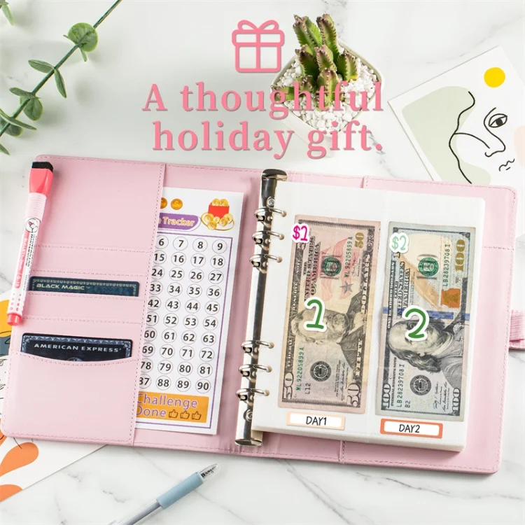 TBD06048183_B6.webp 25sheets /Set A5 6 Holes Save Money Challenge Envelopes Replacement Inner Page - Image 7