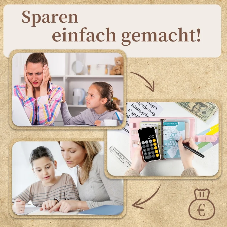 TBD06048192_B4.webp A6 German Loose Leaf Cash Budget Notebook Crocodile Pattern Macaron PU Leather Budget Planner - Image 5