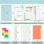 A6 Macaron Loose-Leaf Weekly Plan Monthly Plan Notebook PU Leather Multi-Function Storage Handbook - Image 2