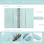 A6 Macaron Loose-Leaf Weekly Plan Monthly Plan Notebook PU Leather Multi-Function Storage Handbook - Image 3