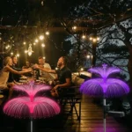 Solar Optical Fiber Jellyfish Lights Outdoor LED Waterproof Garden Decoration Ambiance Light - Image 8