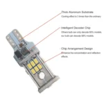 2pcs Automotive LED Reversing Lights Decode Induction Wide Voltage Brake Lights - Image 4