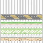 4rolls /Box 2.5cm x 2m Slow Life Washi Tape for Scrapbooking and Journal Decoration