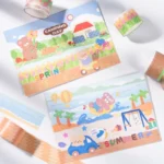 4rolls /Box 2.5cm x 2m Slow Life Washi Tape for Scrapbooking and Journal Decoration - Image 5