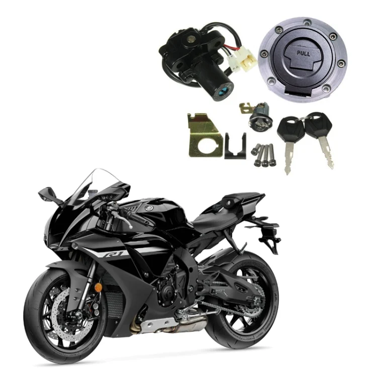 TBD06048234_B1.webp For Yamaha R1 1992-2013 Motorcycle Fuel Tank Cap Electric Door Lock Assembly - Image 2