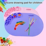59 x 40cm  Oval Silicone Painting Pad Art Mat for Drawing Clay - Image 2