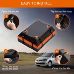 15 Cubic Feet Waterproof Car Roof Storage Luggage Bag - Image 7