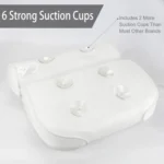 3D Breathable Mesh Bathtub Pillows for Neck Head and Back Support With 6 Suction Cups - Image 5