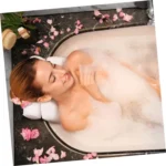 3D Breathable Mesh Bathtub Pillows for Neck Head and Back Support With 6 Suction Cups - Image 6