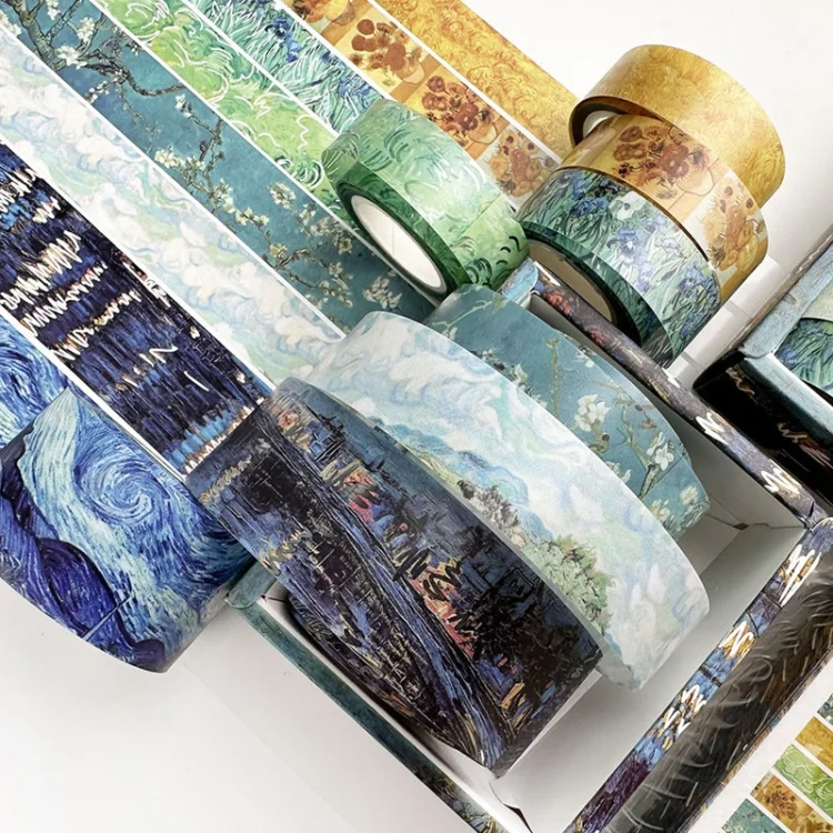 TBD06048255_B2.webp 8rolls /Box  Ancient Style Transparent PET Tape Set for Journaling 3cm x 2+2cm x 2+1.5cm x 4 - Image 3