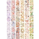5cm X 5m (150cm Pattern Length Loop) Washi Tape Cute Girl Heart Diary Tape - Image 3