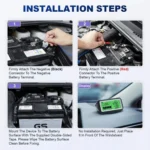 ANCEL 12V LED Car Battery Tester SOH/SOC Rechargeable Battery Analysis Tool - Image 13