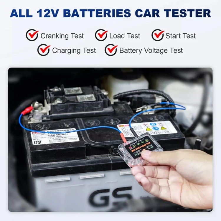 TBD06048271_8.webp ANCEL 12V LED Car Battery Tester SOH/SOC Rechargeable Battery Analysis Tool - Image 9
