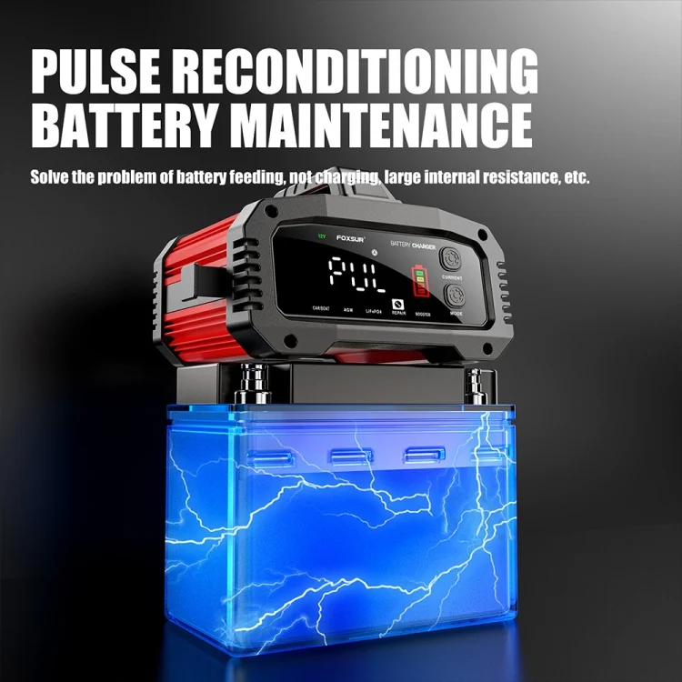 TBD06048276_B10.webp FOXSUR 25A 12V/24V Portable High-Power Car Ship Motorcycle Charger - Image 11