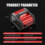 FOXSUR 25A 12V/24V Portable High-Power Car Ship Motorcycle Charger - Image 4