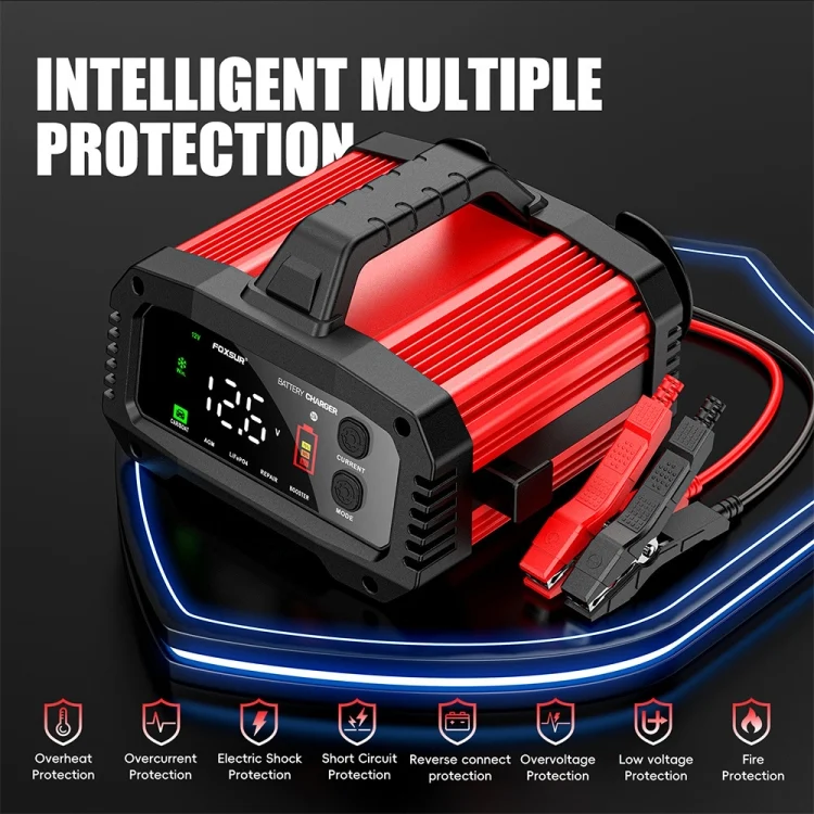 TBD06048276_B5.webp FOXSUR 25A 12V/24V Portable High-Power Car Ship Motorcycle Charger - Image 6