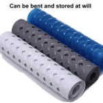 Non-slip Bath Mat Diamond Cut Bathtub Mats With Drain Holes And Suction Cup - Image 3