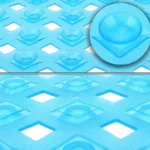 Non-slip Bath Mat Diamond Cut Bathtub Mats With Drain Holes And Suction Cup - Image 5