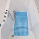 Non-slip Bath Mat Diamond Cut Bathtub Mats With Drain Holes And Suction Cup - Image 7